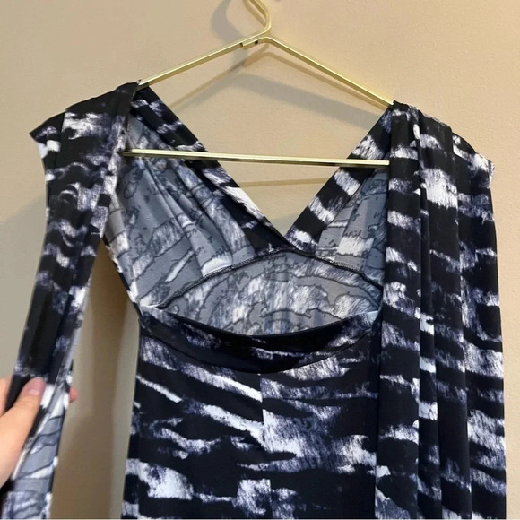 Ravon by Von Vonni Maxi Convertible Dress One Size Womens Zebra Animal Print - Picture 4 of 7